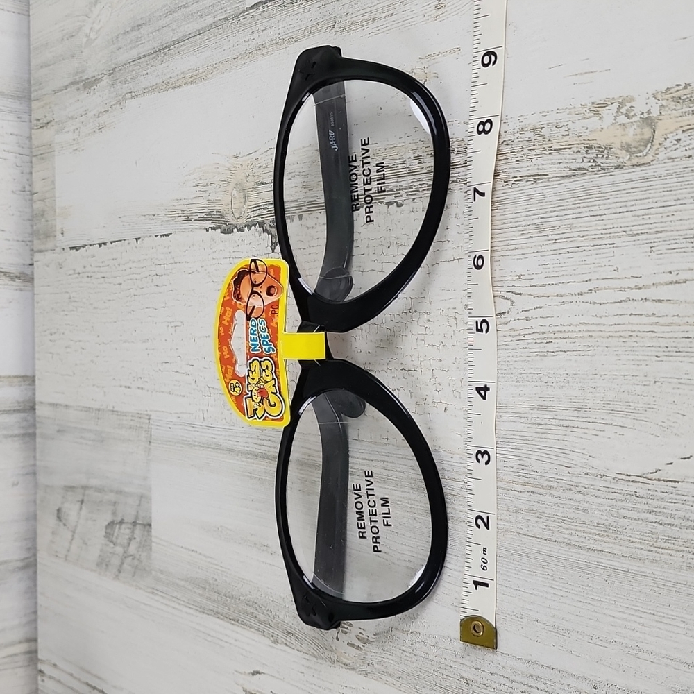 Black frame Nerd glasses NEW joke gag gift Halloween